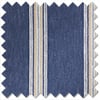 Bellagio Stripe, Riviera Navy - Roman Blind